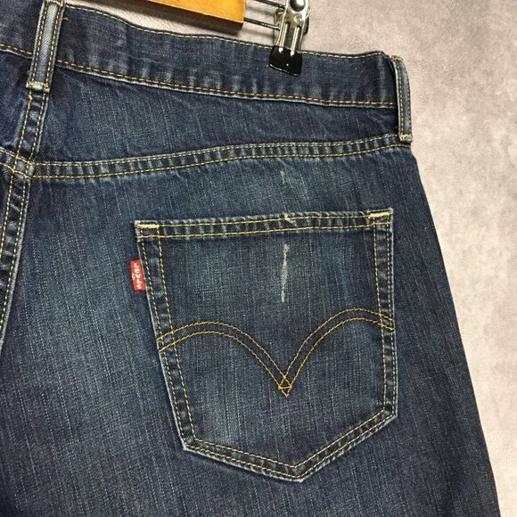 Levis Mens 559‎ Relaxed Straight Fit Blue Jeans size 36x32 Cotton Denim Pants - Picture 8 of 14